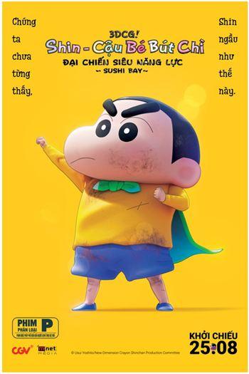 Shin Cậu Bé Bút Chì Đại Chiến Siêu Năng Lực Sushi Bay - New Dimension Crayon Shinchan The Movie Battle Of Supernatural Powers Flying Sushi